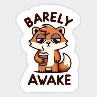 Sleepy Raccoon - Master of Naps Sticker